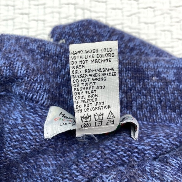 Heirloom Collectables Christmas Collection 2004 Sweater M Blue Sequin Beaded - Picture 5 of 11